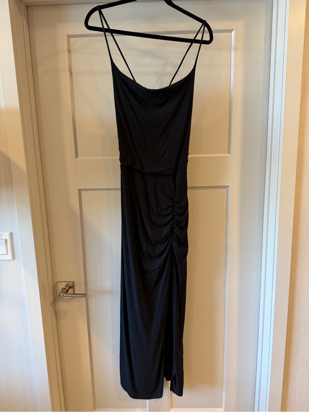 STILLWATER LA Black Ribbed Maxi Dress